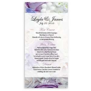  310 Wedding Menu Cards   Roses Bouquet: Office Products