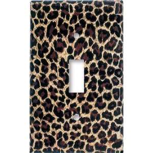  Leopard Print Switch Plate   Double Toggle
