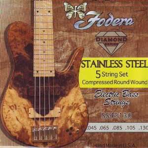  Fodera Electric Bass Standard 5 String, .045   .130, 45130 
