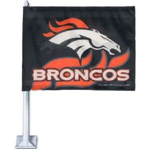 Denver Broncos Square Car Flag:  Sports & Outdoors