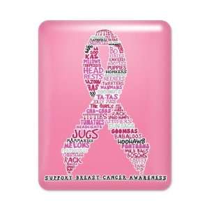 iPad Case Hot Pink Cancer Pink Ribbon Support Breast Cancer Awareness