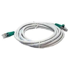  75ft Shielded CAT6 550MHz Crossover Cable Gray Wire/Green 