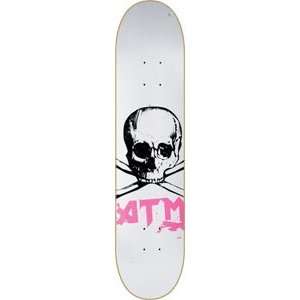  ATM Skull Logo Skateboard Deck   7.75: Sports & Outdoors