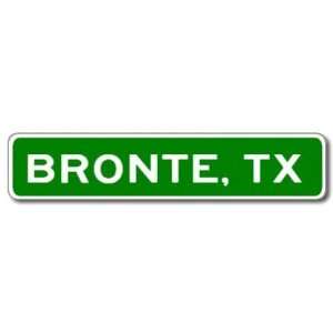  BRONTE, TEXAS City Limit Sign   Aluminum   6 x 24 inches 