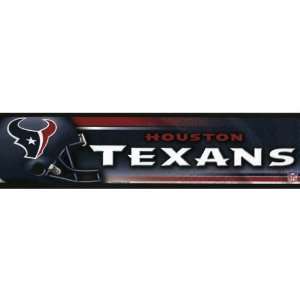  Houston Texans   Helmet & Name Bumper Sticker: Automotive