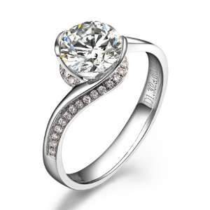  [beautiful woman]Diamond ring 18K 