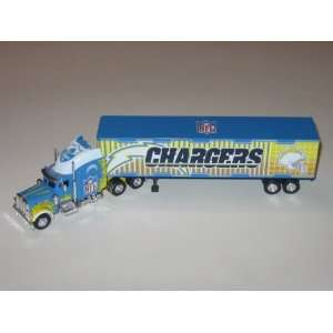   CHARGERS Diecast 1:80 Scale Replica 05 Peterbilt Tractor Trailer Truck