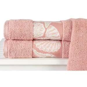  Oceana Seashell Border Bath Towel DAWN PINK