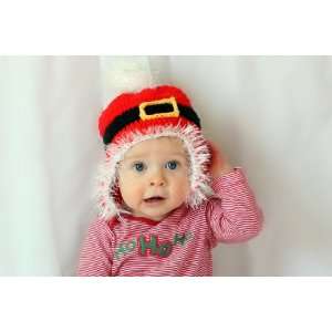   yarn handmade baby Santa hat   fits 1 to 3 year old: Everything Else