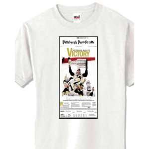  Pittsburgh Post Gazette Victory White T Shirt: Sports 