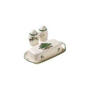  Spode Christmas Tree Covered Butter Dish: Kitchen & Dining