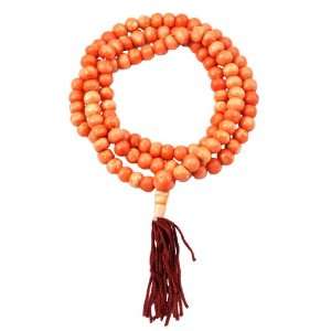   : Red Yak Bone Prayer Beads 108 Beads Necklace,Tibetan Malas: Jewelry