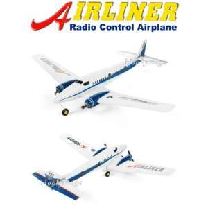  2 Channel Radio Control Airliner Airplane: Toys & Games