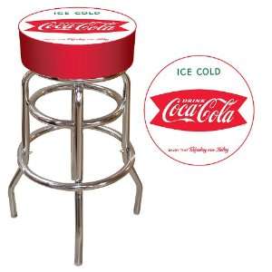 Vintage Coca Cola Coke Pub Stool   Ice Cold Design:  