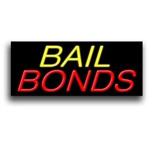 Neon Sign   Bail Bonds   Large 13 x 32 Grocery & Gourmet Food
