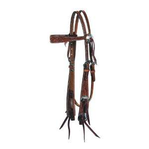  104 4 Flared Browband Headstall   Regular Oil Sports 