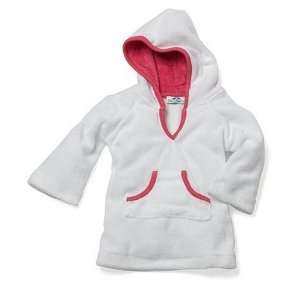    UV Protective Terry Pull Over   White/Pink Trim: 6 Months: Baby