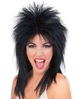  Mens Womens Black Joan Jet 80s Super Star Costume Wig 