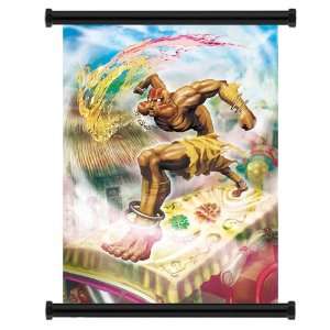  Street Fighter X Tekken Dhalsim Game Fabric Wall Scroll 