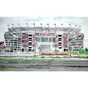  Alabama Painting   Bryant Denny Stadium: Sports & Outdoors