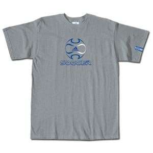  adidas Hattrick Soccer T Shirt (Gray)
