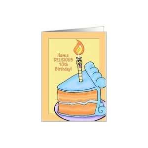  Tasty Cake Humorous 10th Birthday Card Card Toys & Games