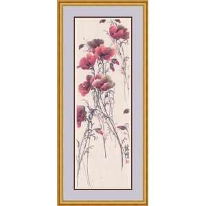  Majestic Poppy by Ywing Ming Jyang   Framed Artwork 