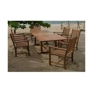  Anderson Teak Set 112B Rectangular Extension Table and 