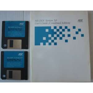  MS DOS Version 5.0   Two 3.5 Floppy Diskettes and Users 