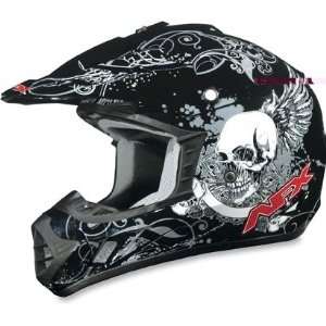  AFX FX 17 Helmet Skull Full Face Unisex Black Medium 