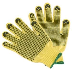  G & F 1670 Cut Resistant 100 Percent Kevlar Gloves, PVC 