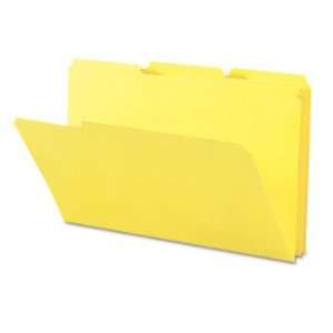 New Smead 17943   File Folders, 1/3 Cut Top Tab, Legal, Yellow, 100 