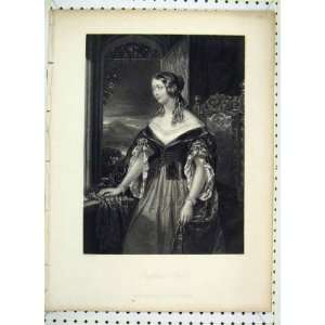  1851 Antique Print Portrait Cheiftans Bride Hogarth: Home 