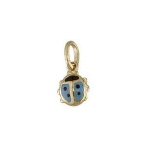  18Kt Blue Lady Bug charm: Jewelry