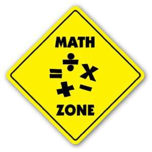  MATH ZONE Sign mathematics class teacher geek student gift 