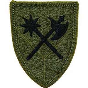  U.S. Army 194th Armored Brigade Patch Green: Patio, Lawn 