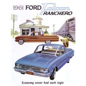  1961 FORD FALCON RANCHERO Sales Brochure Book: Everything 