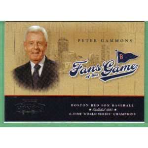  Playoff Honors Fans of The Game 253 Peter Gammons Red Sox (Baseball 