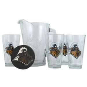  Purdue Pint Glasses and Pitcher Set  Purdue Boilermakers 