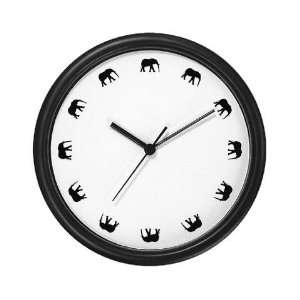  Elephants Round the Clock Pets Wall Clock by  