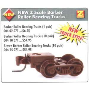  Micro Trains Z Scale Barber Roller Bearing Trucks w 