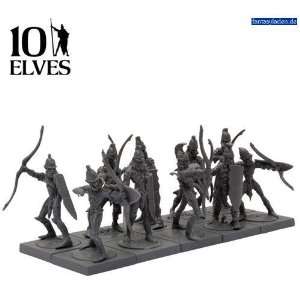  Kings Of War Elves Bowmen Command Troop (10) Toys 