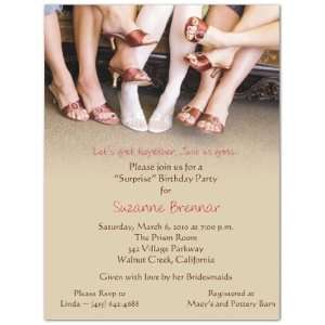  Just the Girls Bridal Shower Invitations 