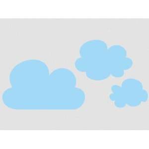    Wall Sticker Decal Clouds   Set of 3  41 pink