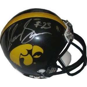  Shonn Greene Signed Iowa Hawkeyes Mini Helmet: Sports 