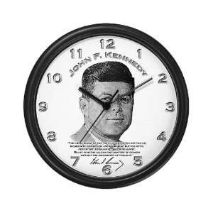  JFK 02 Quotes Wall Clock by CafePress: Everything Else