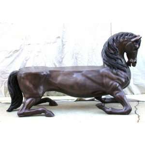  Metropolitan Galleries SRB30519 Horse Bench Bronze: Home 