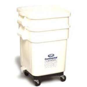 Continental 2807WH White 32 Gallon Crisper Bin with Dolly, Spigot and 