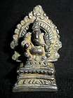 cm Thai Amulet Luc​ky Charm Mini​ature Bronze Ganesha