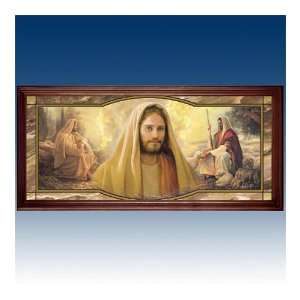 com Jesus Christ Stained Glass Portrait I Am The Light Of The World 